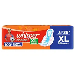 WHISPER CHOICE XL 280MM 36 PIECES