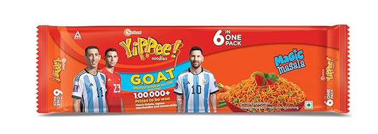 YIPEE INSTANT NOODLES MAGIC MASALA 6 IN 1